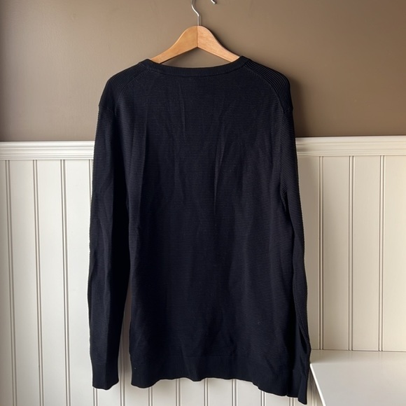 Bench Black Cotton Ribbed Sweater Size Medium - Picture 8 of 9